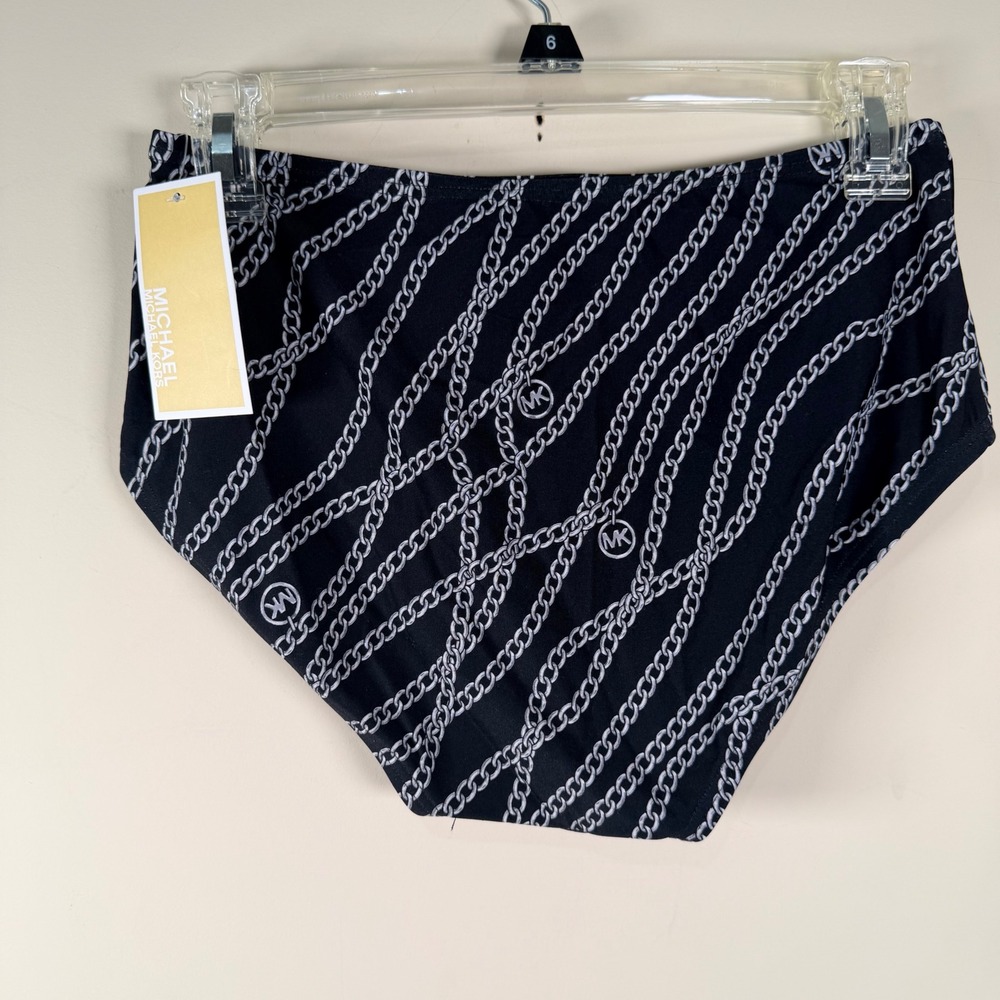 Michael Kors Swim Black Chain Link Tankini 2-piece XS Travel Resort Modest NWT - Picture 4 of 8